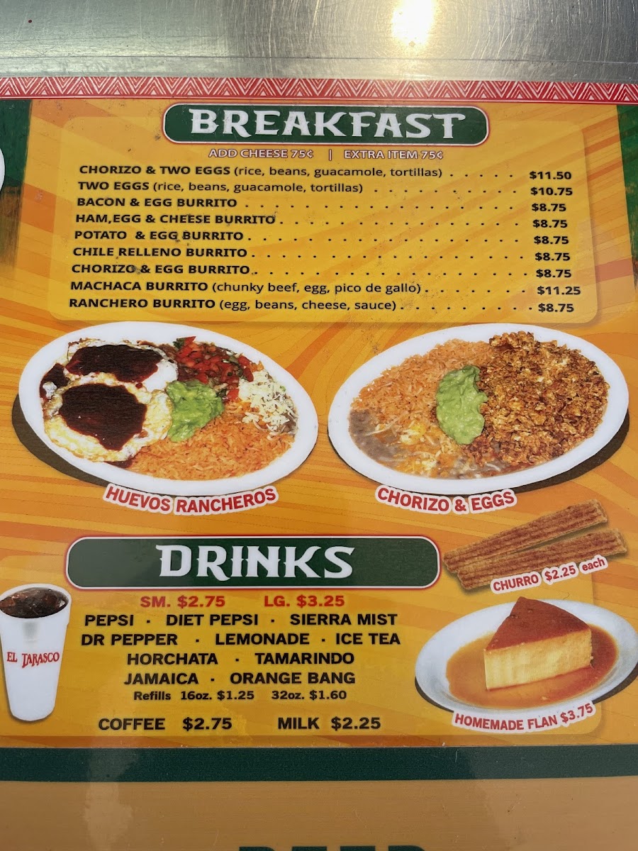 El Tarasco Mexican Food Menu - Image 4