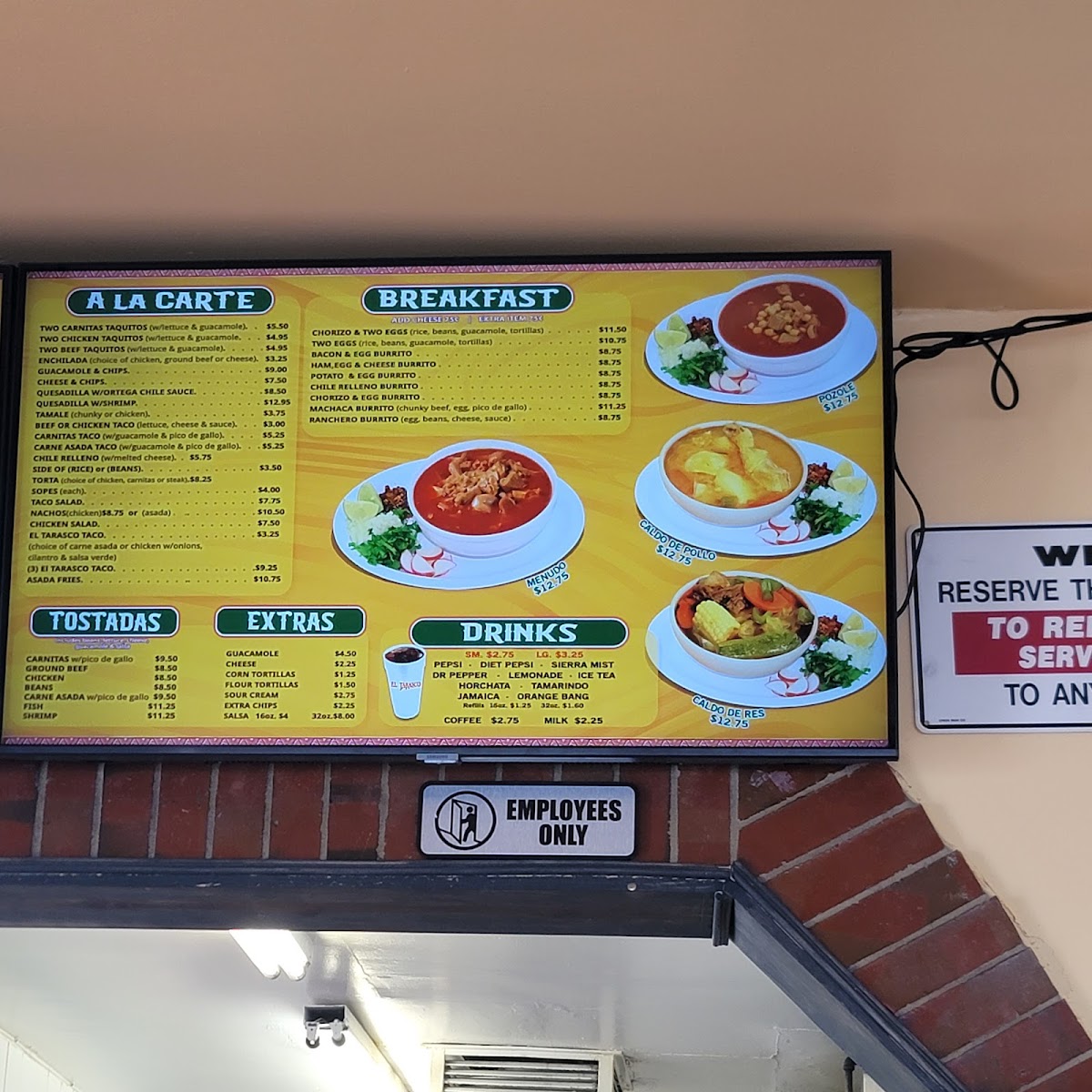 El Tarasco Mexican Food Menu - Image 6